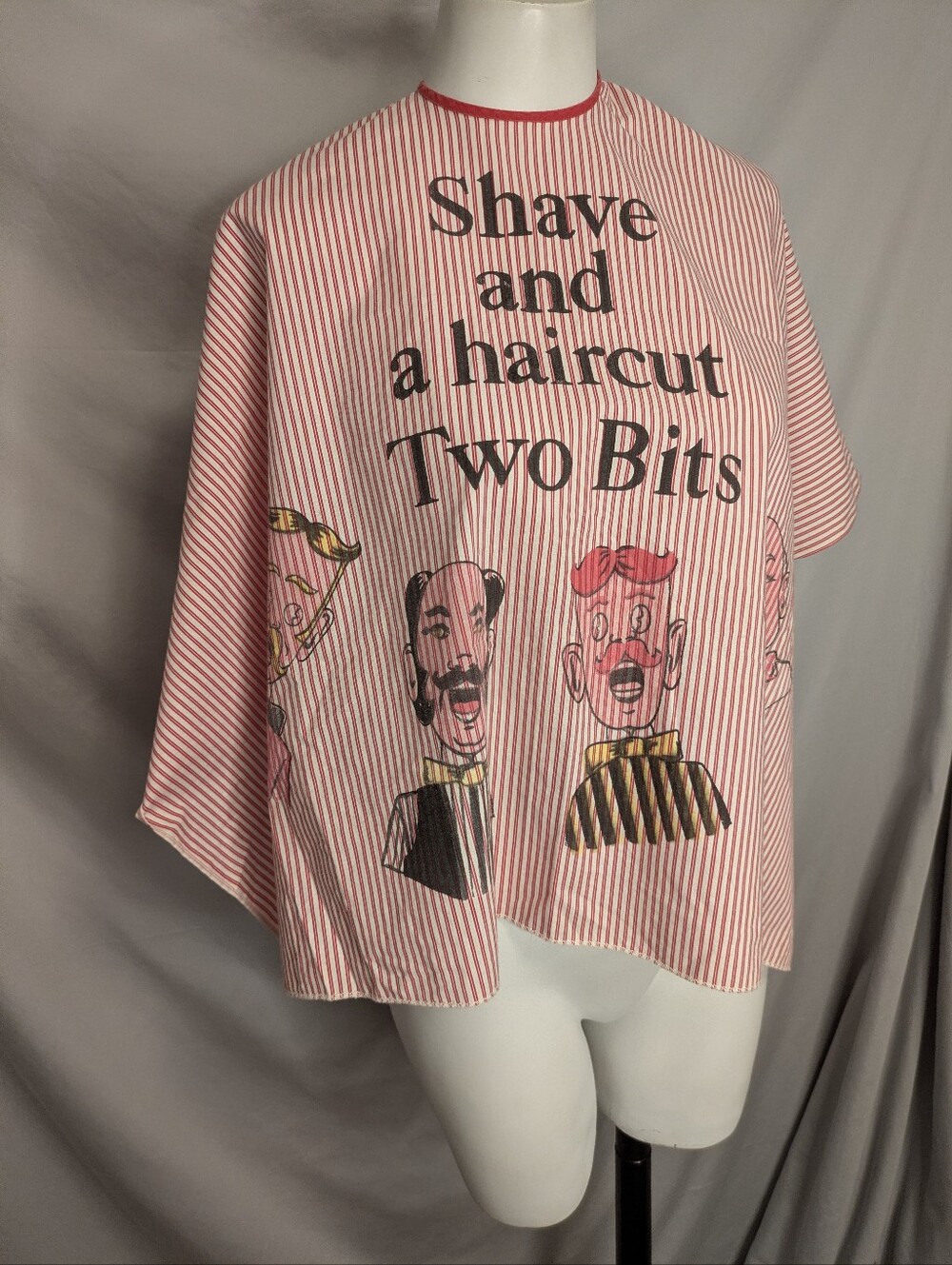 Kitschy Vintage Barbershop Cape Shave And A Haircut Two Bits Quartet